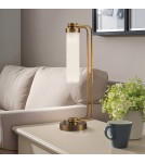 Quintiesse Lampa stołowa Wynwood 1 źródło światła Vintage mosiądz Elstead Lighting QN-WYNWOOD-TL-VBS