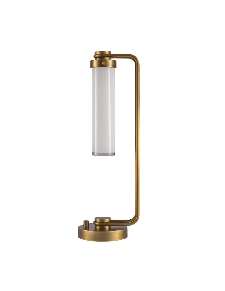 Quintiesse Lampa stołowa Wynwood 1 źródło światła Vintage mosiądz Elstead Lighting QN-WYNWOOD-TL-VBS