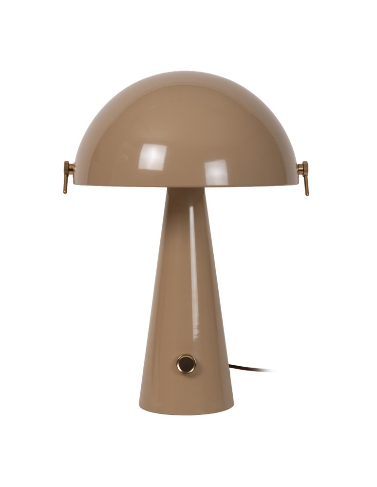 Lucide BARONE Lampa stołowa – Taupe – D38 – 1xE27 – 40W – Metal 65502/52/41