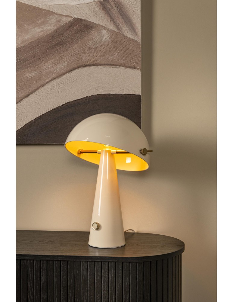 Lucide BARONE Lampa stołowa – Taupe – D38 – 1xE27 – 40W – Metal 65502/52/41