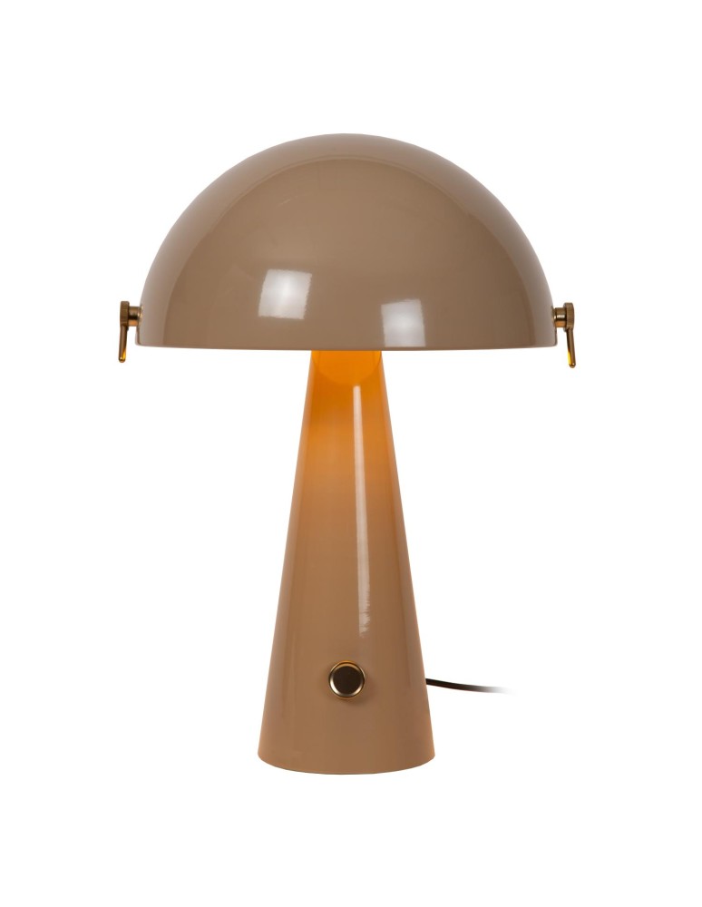 Lucide BARONE Lampa stołowa – Taupe – D38 – 1xE27 – 40W – Metal 65502/52/41