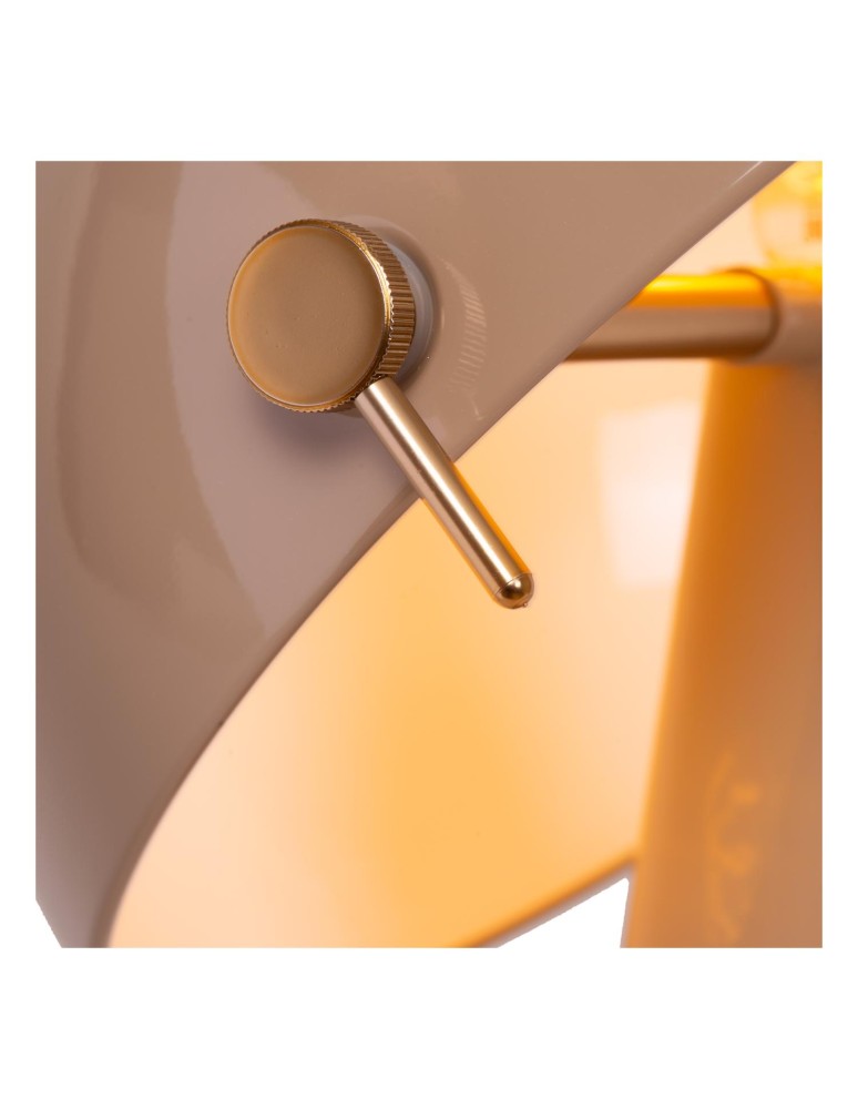Lucide BARONE Lampa stołowa – Taupe – D38 – 1xE27 – 40W – Metal 65502/52/41
