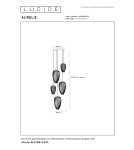 Lucide AURELIE Lampa wisząca – Złota – 5xGU10 (MR11) – 25W – Metal 21442/15/10