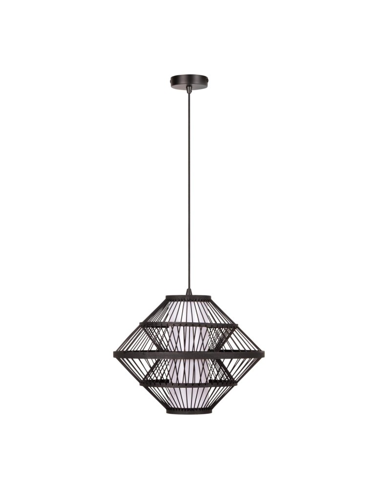 Lucide PASQUINO Lampa wisząca – Czarna – D40 – 1xE27 – 40W – Sklejka 21445/40/30