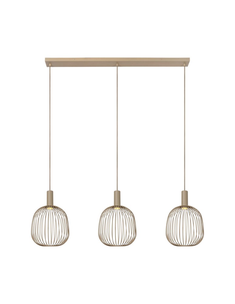 Lucide ESTEREL Lampa wisząca – Taupe – 3xGU10 (MR11) – 25W 21446/03/41