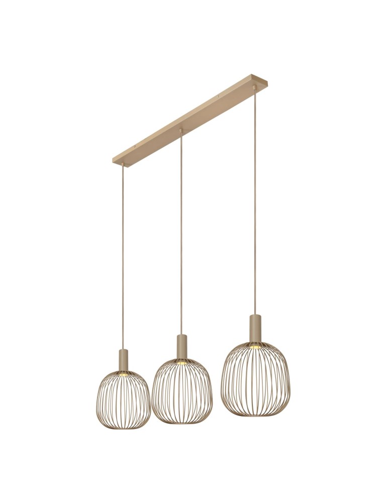 Lucide ESTEREL Lampa wisząca – Taupe – 3xGU10 (MR11) – 25W 21446/03/41