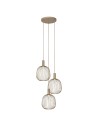 View Lucide ESTEREL Lampa wisząca – Taupe – 3xGU10 (MR11) – 25W 21446/13/41
