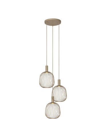 Lucide ESTEREL Lampa wisząca – Taupe – 3xGU10 (MR11) – 25W 21446/13/41 - product 2