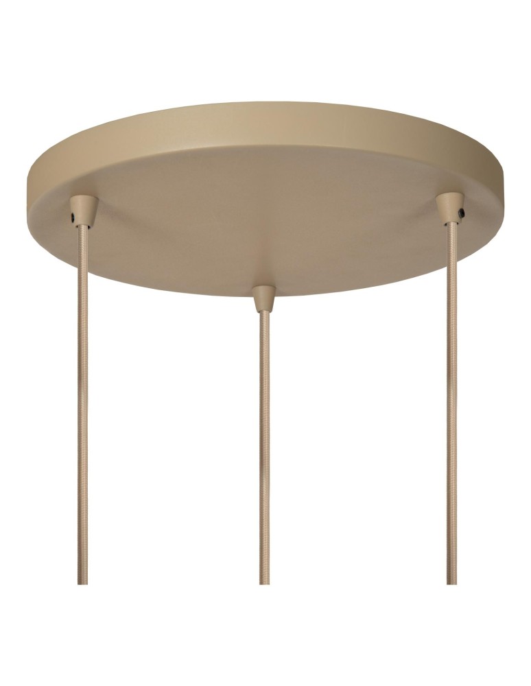 Lucide ESTEREL Lampa wisząca – Taupe – 3xGU10 (MR11) – 25W 21446/13/41