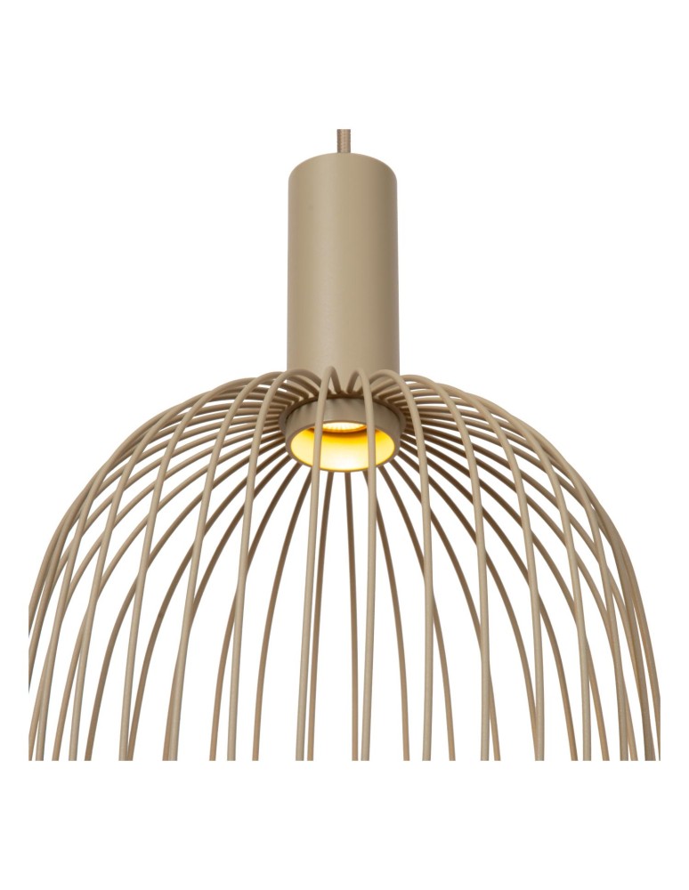 Lucide ESTEREL Lampa wisząca – Taupe – D25 – 1xGU10 (MR11) – 25W 21446/25/41