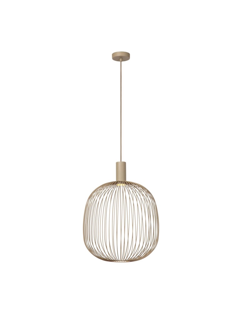 Lucide ESTEREL Lampa wisząca – Taupe – D40 – 1xGU10 – 25W – Metal 21446/40/41