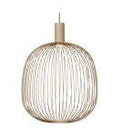 Lucide ESTEREL Lampa wisząca – Taupe – D40 – 1xGU10 – 25W – Metal 21446/40/41