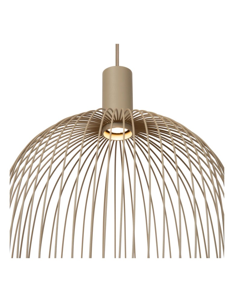 Lucide ESTEREL Lampa wisząca – Taupe – D40 – 1xGU10 – 25W – Metal 21446/40/41