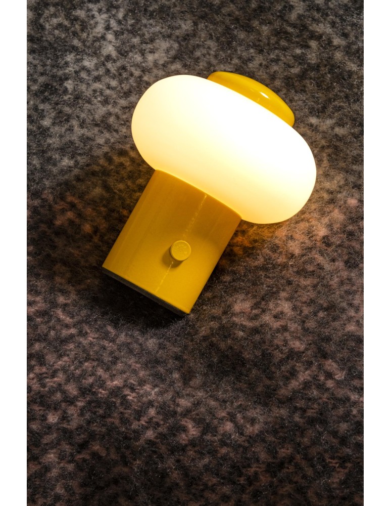 Lucide GUSTAV Lampa stołowa – Żółta – D8 – LED ściemnialna – 0,8W – 2700K 44520/01/34