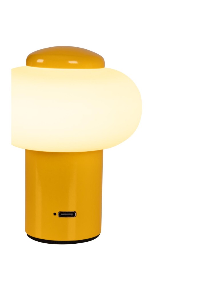 Lucide GUSTAV Lampa stołowa – Żółta – D8 – LED ściemnialna – 0,8W – 2700K 44520/01/34