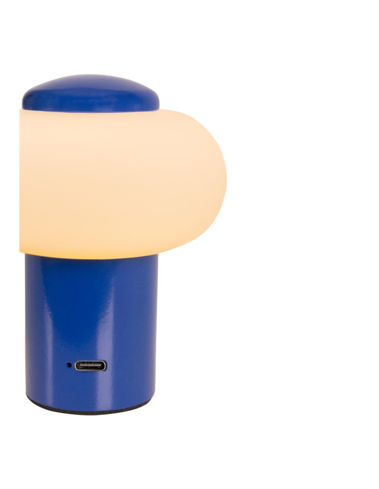 Lucide GUSTAV Lampa stołowa – Niebieska – D8 – LED ściemnialna – 0,8W – 2700K 44520/01/35