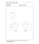 Lucide GUSTAV Lampa stołowa – Niebieska – D8 – LED ściemnialna – 0,8W – 2700K 44520/01/35