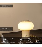 Lucide GUSTAV Lampa stołowa – Kremowa – D8 – LED ściemnialna – 0,8W – 2700K 44520/01/38