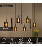 Lucide LAMBRES to elegancka lampa wisząca z trzema punktami świetlnymi, która stanowi wyrazisty element dekoracyjny nowoczesn