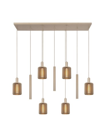 Lucide LAMBRES to elegancka lampa wisząca z trzema punktami świetlnymi, która stanowi wyrazisty element dekoracyjny nowoczesn