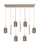 Lucide LAMBRES to elegancka lampa wisząca z trzema punktami świetlnymi, która stanowi wyrazisty element dekoracyjny nowoczesn