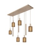 Lucide LAMBRES to elegancka lampa wisząca z trzema punktami świetlnymi, która stanowi wyrazisty element dekoracyjny nowoczesn