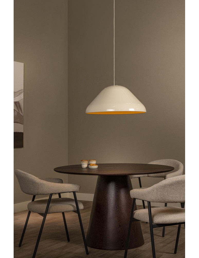 Lucide ANDRES Lampa wisząca – Kremowa – D56 – 1xE27 – 40W – Metal 65405/56/38