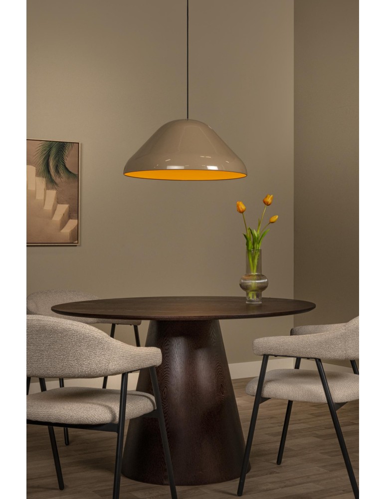 Lucide ANDRES Lampa wisząca – Taupe – D56 – 1xE27 – 40W – Metal 65405/56/41