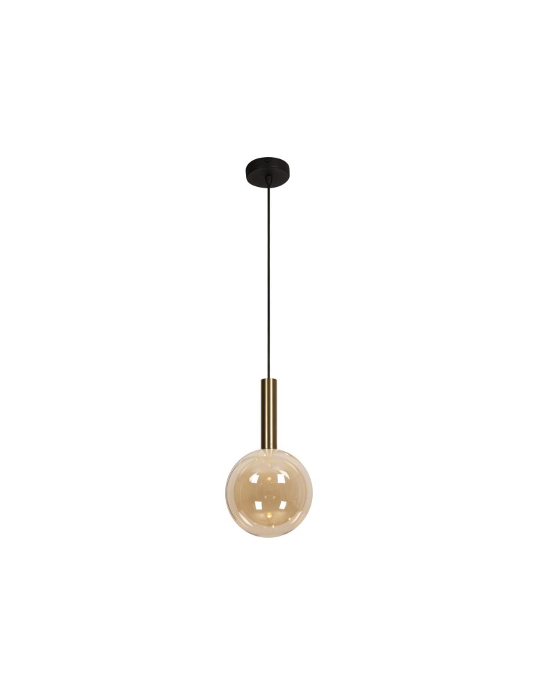 Lucide JOSIANE Lampa wisząca – Bursztynowa – D18 – 1xG9 – 40W – Szkło 21441/01/62
