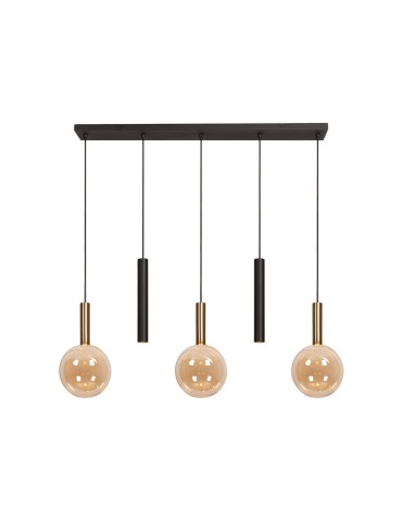 Lucide JOSIANE Lampa wisząca – Bursztynowa – 3xG9 – 40W – Szkło 21441/05/62 - product 2