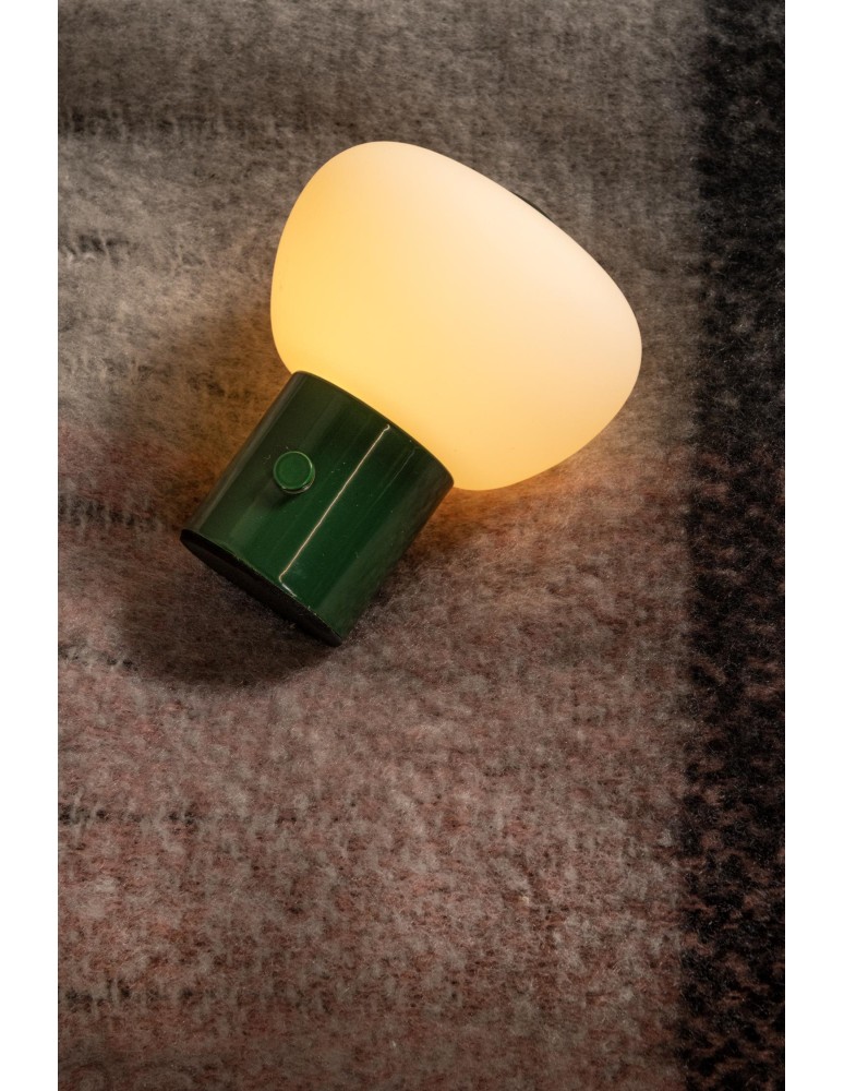 Lucide GUSTAV Lampa stołowa – Zielona – D8 – LED ściemnialna – 0,8W – 2700K 44521/01/33