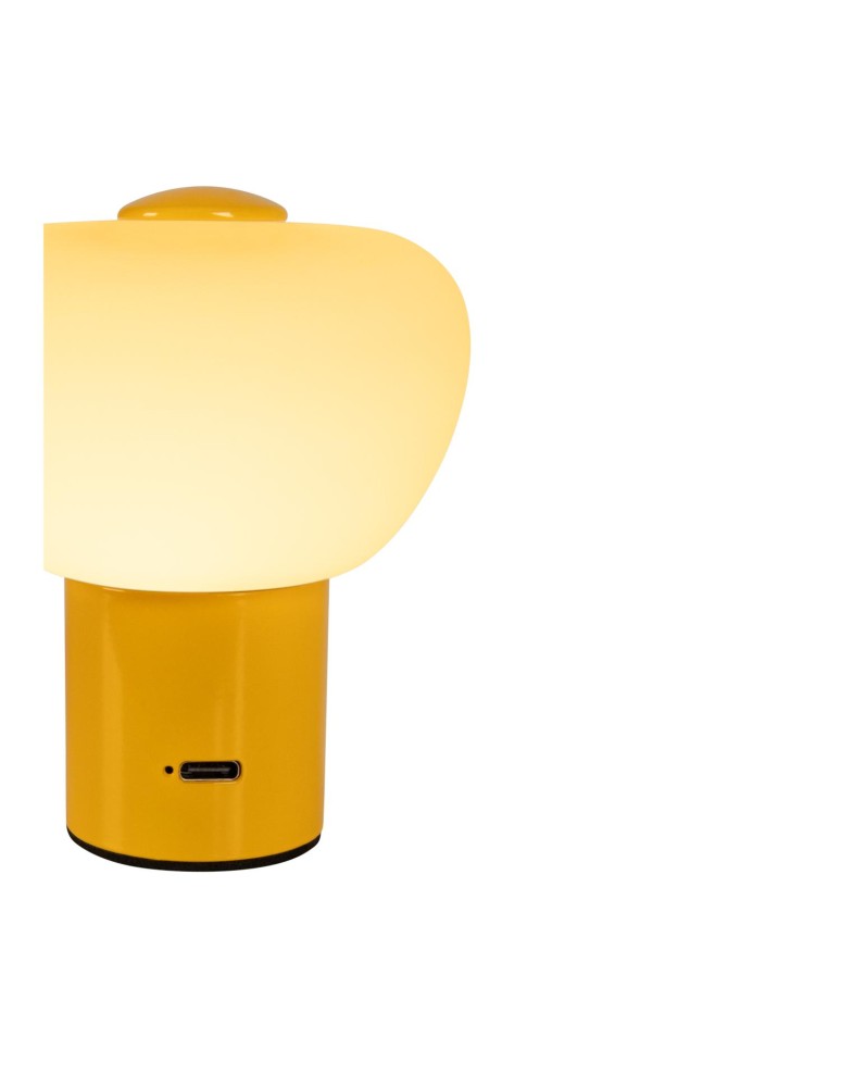 Lucide GUSTAV Lampa stołowa – Żółta – D8 – LED ściemnialna – 0,8W – 2700K 44521/01/34