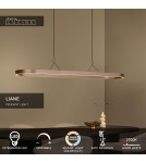 Lucide LIANE Lampa wisząca – Rdzawy brąz – LED ściemnialna – 40W 46404/99/97