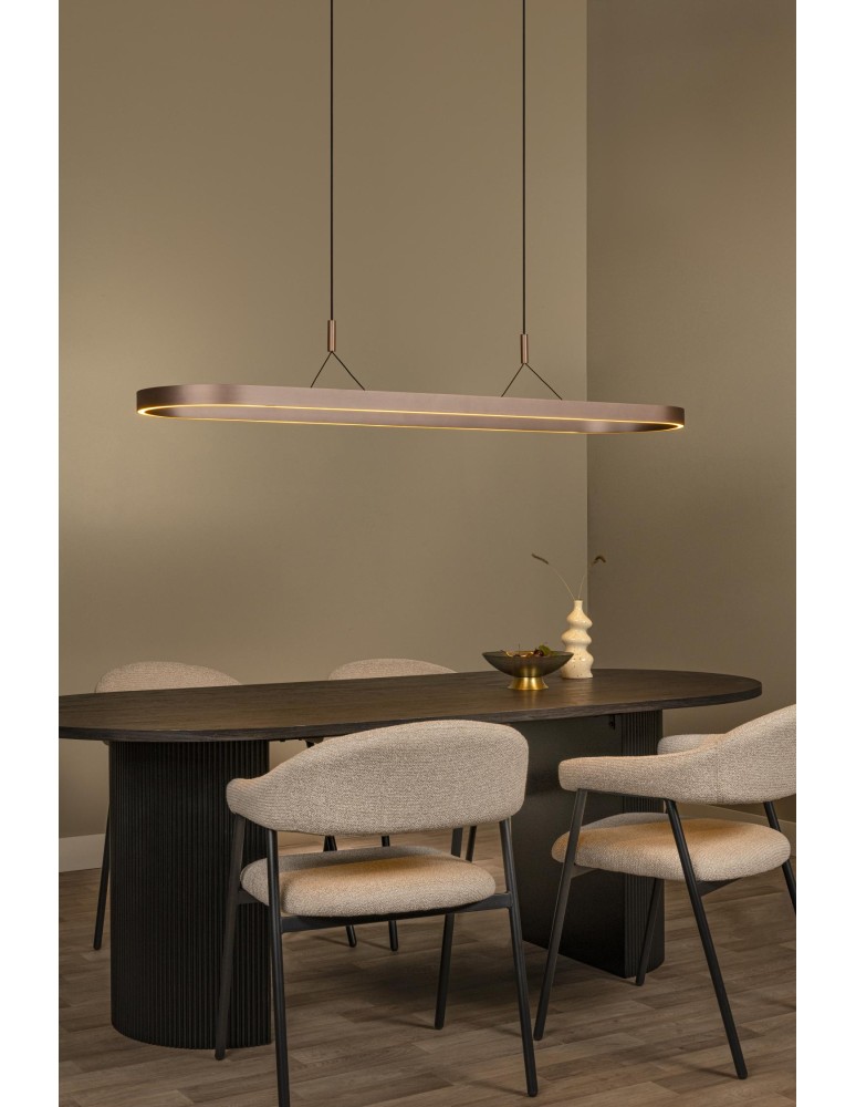 Lucide LIANE Lampa wisząca – Rdzawy brąz – LED ściemnialna – 40W 46404/99/97