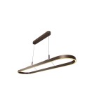 Lucide LIANE Lampa wisząca – Rdzawy brąz – LED ściemnialna – 40W 46404/99/97