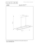 Lucide LIANE Lampa wisząca – Rdzawy brąz – LED ściemnialna – 40W 46404/99/97