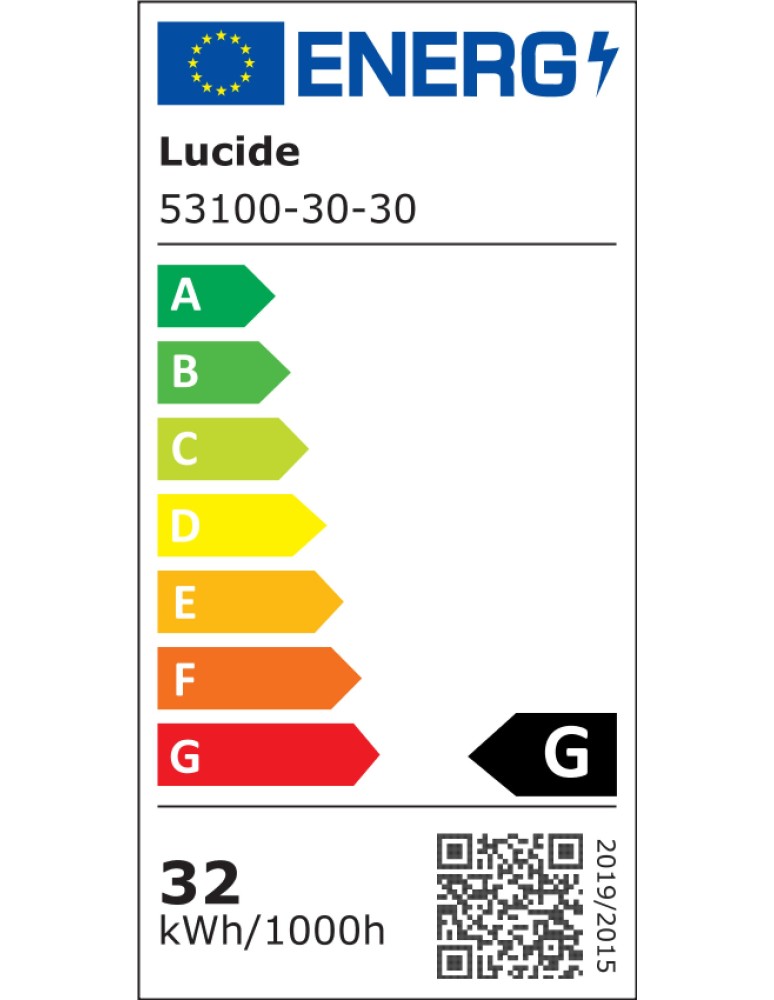 Lucide MARCIA Plafon – Czarny – LED ściemnialny – 32W – 2700K 53100/30/30