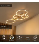 Lucide NICOLA Plafon – Taupe – LED – 37W – 2700K/4000K 53112/36/41