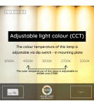 Lucide NICOLA Plafon – Taupe – LED – 37W – 2700K/4000K 53112/36/41