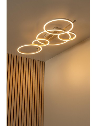 Lucide NICOLA Plafon – Taupe – LED – 37W – 2700K/4000K 53112/36/41