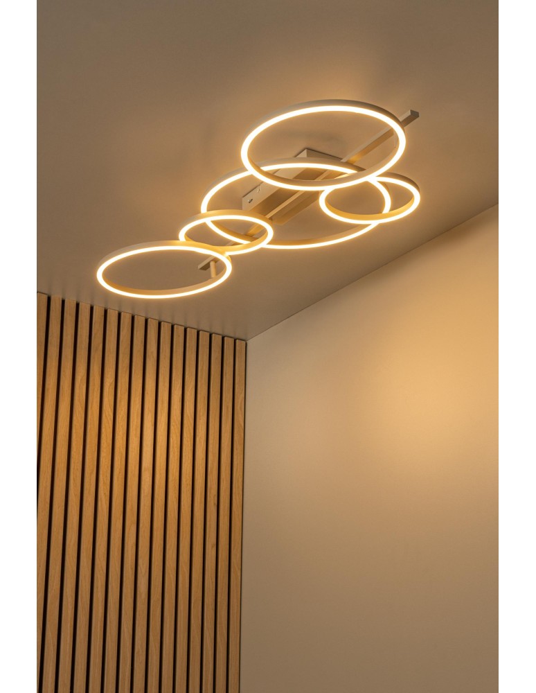 Lucide NICOLA Plafon – Taupe – LED – 37W – 2700K/4000K 53112/36/41