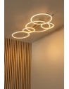 View Lucide NICOLA Plafon – Taupe – LED – 37W – 2700K/4000K 53112/36/41