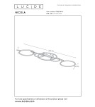 Lucide NICOLA Plafon – Taupe – LED – 37W – 2700K/4000K 53112/36/41
