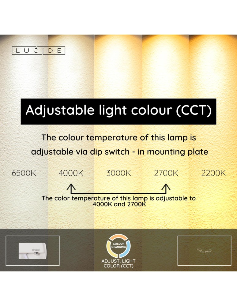 Lucide NICOLA Plafon – Taupe – LED – 37W – 2700K/4000K 53113/36/41
