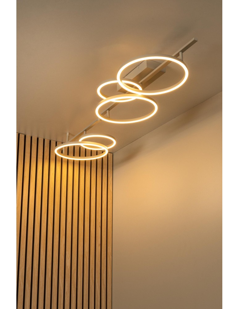 Lucide NICOLA Plafon – Taupe – LED – 37W – 2700K/4000K 53113/36/41