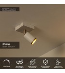 Lucide REGINA Spot sufitowy – Taupe – 1xGU10 – 50W – Aluminium 53914/01/41