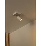 Lucide REGINA Spot sufitowy – Taupe – 1xGU10 – 50W – Aluminium 53914/01/41