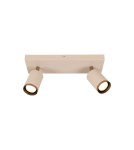 Lucide REGINA Spot sufitowy – Taupe – 2xGU10 – 50W – Aluminium 53914/02/41