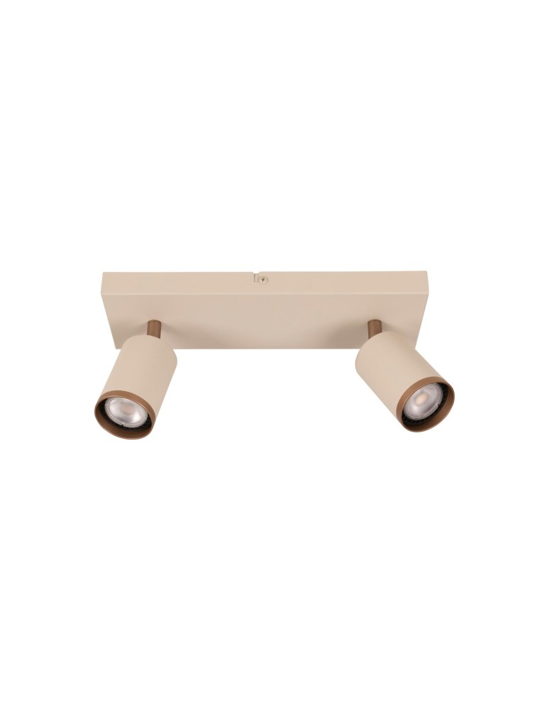 Lucide REGINA Spot sufitowy – Taupe – 2xGU10 – 50W – Aluminium 53914/02/41