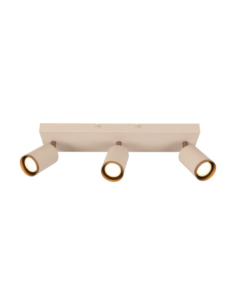 Lucide REGINA Spot sufitowy – Taupe – 3xGU10 – 50W – Aluminium 53914/03/41